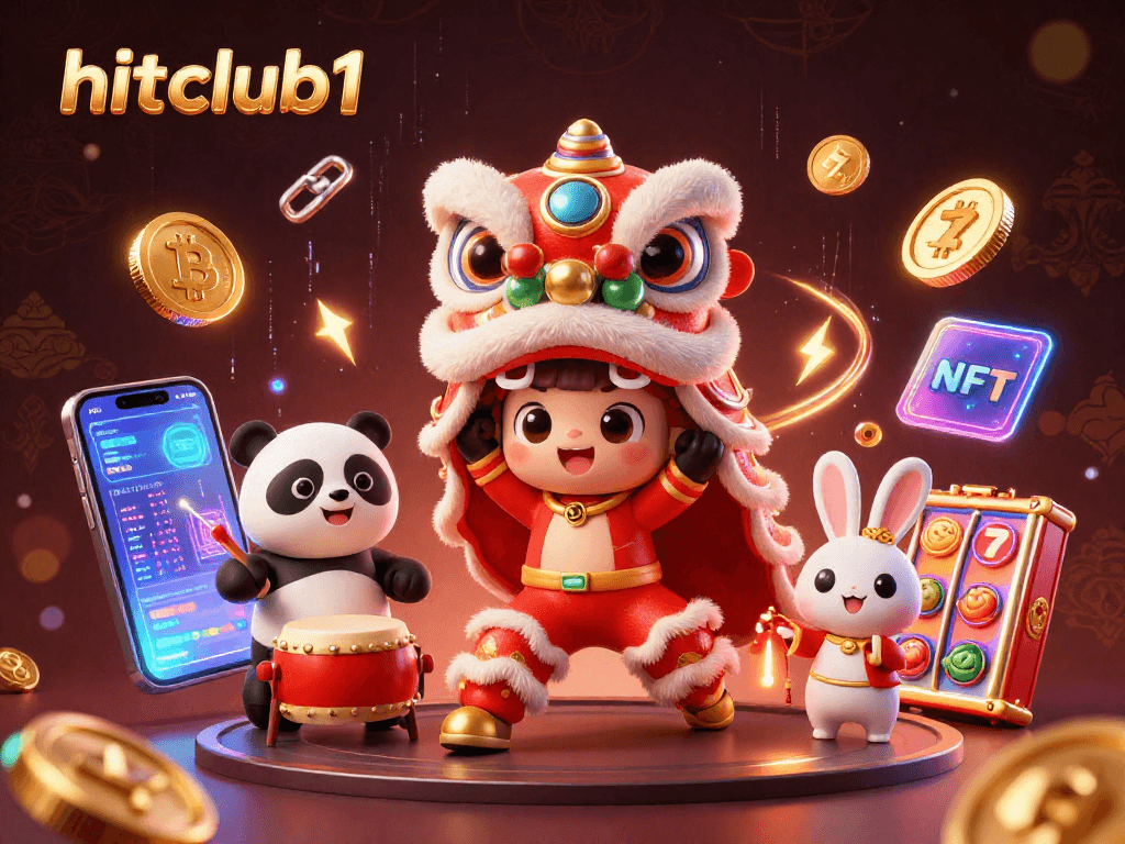 Experience the lively online casino atmosphere with hitclub1's vibrant lion dance scene