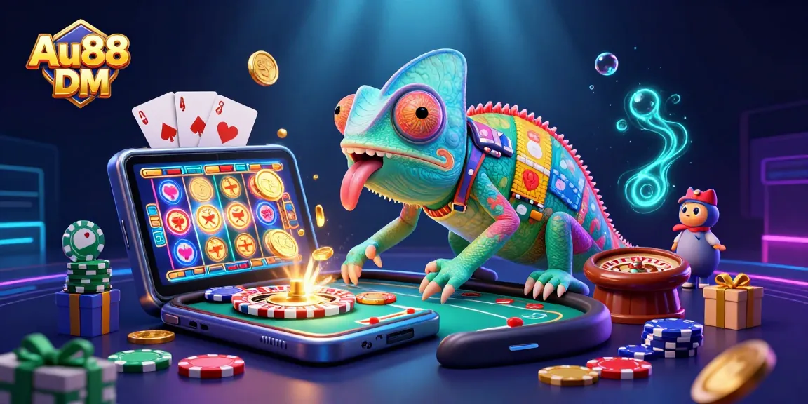 Spin and win with Au88 DM and an exciting array of vibrant casino elements!