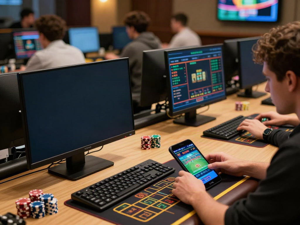 Players enjoying diverse games at UK88's online betting platform with engaging graphics.