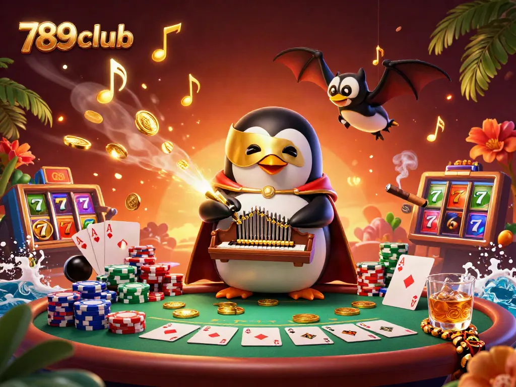 Experience the excitement of 789club with a vibrant casino scene featuring animated characters and rich gaming elements.