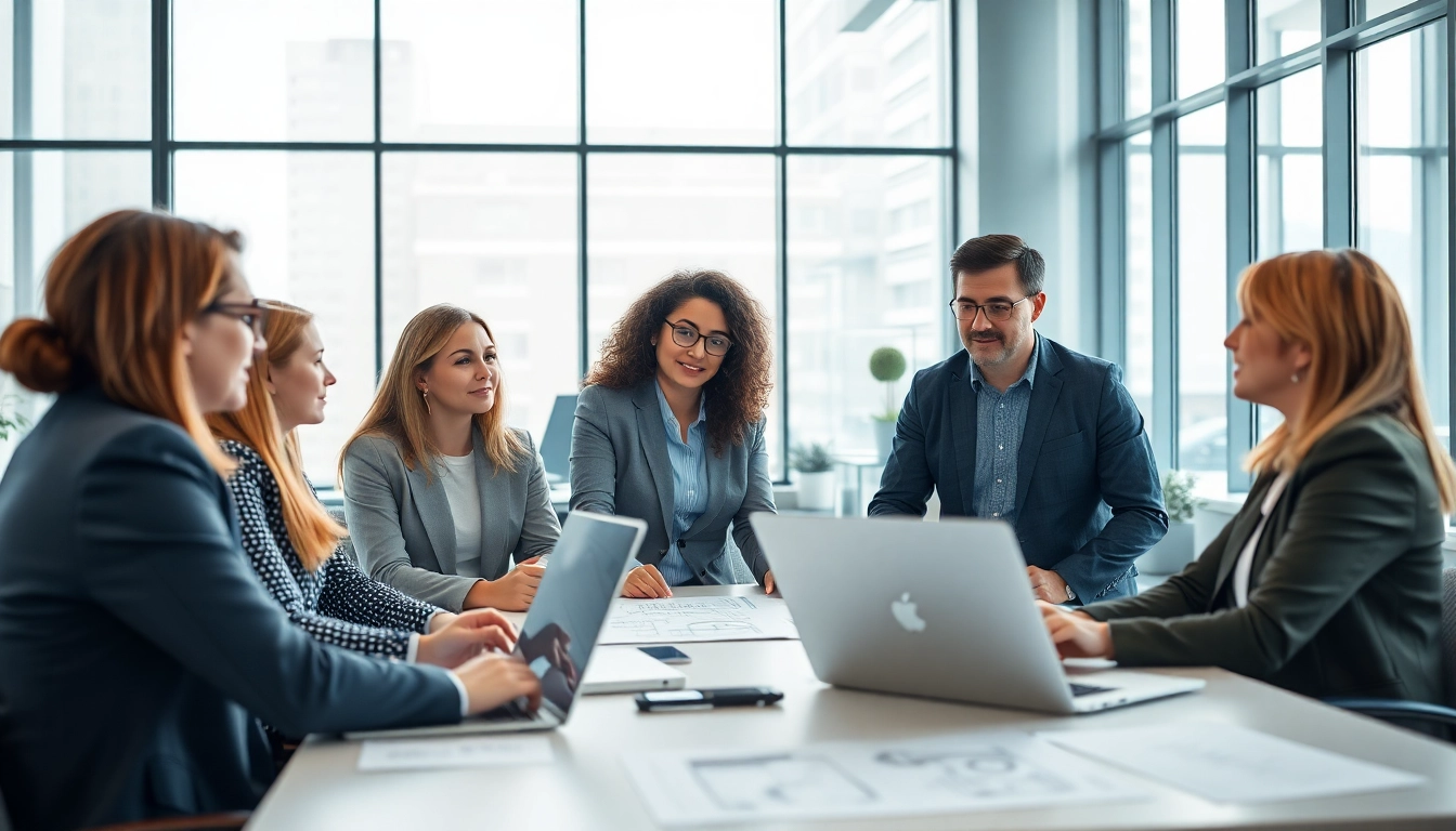 Headhunter Ingenieure in a collaborative office, discussing career opportunities.