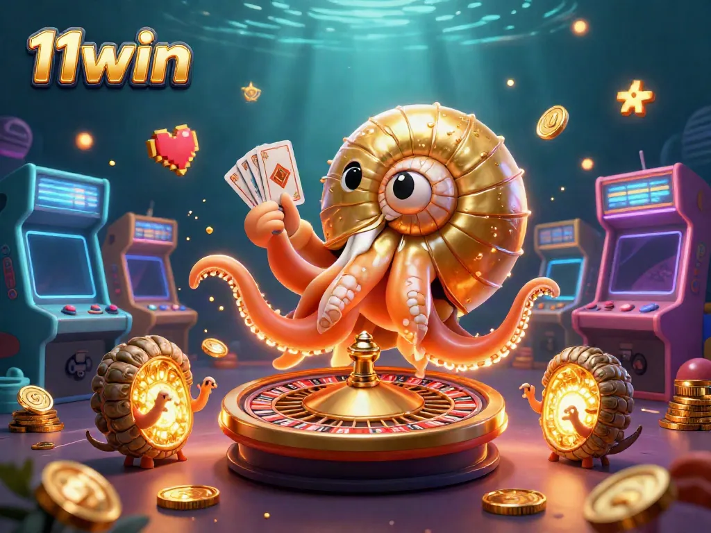 Experience thrilling gameplay with 11win in a vibrant underwater casino scene.