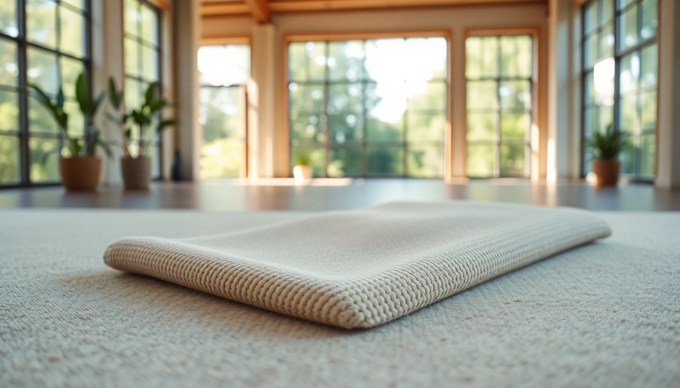 Nagermatte in a bright indoor setting, showcasing its natural texture and eco-friendly qualities.