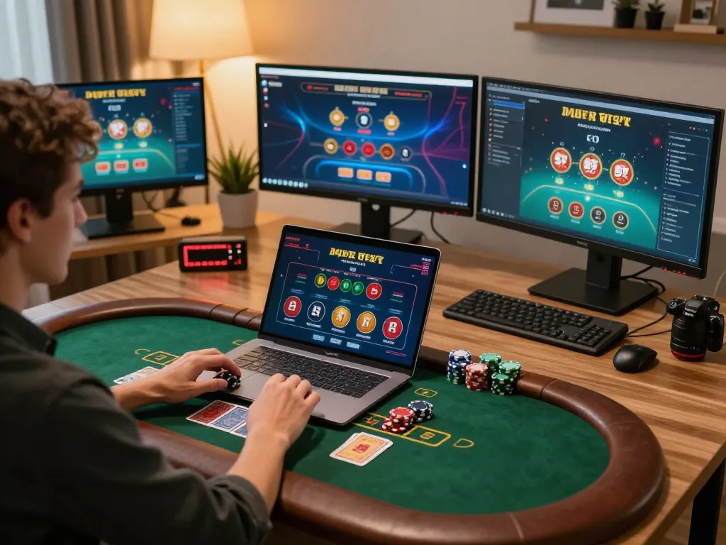 Exciting gameplay on 98winlive with strategic moves in an online blackjack setup