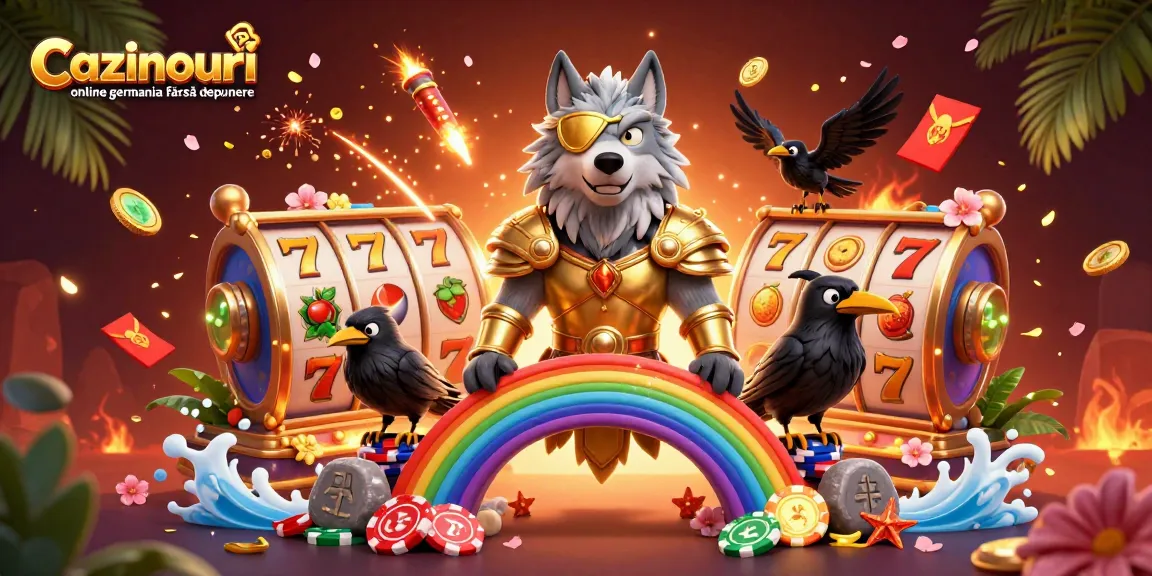 Cazinouri online germania fără depunere showcases a vibrant casino scene with Odin and casino elements.