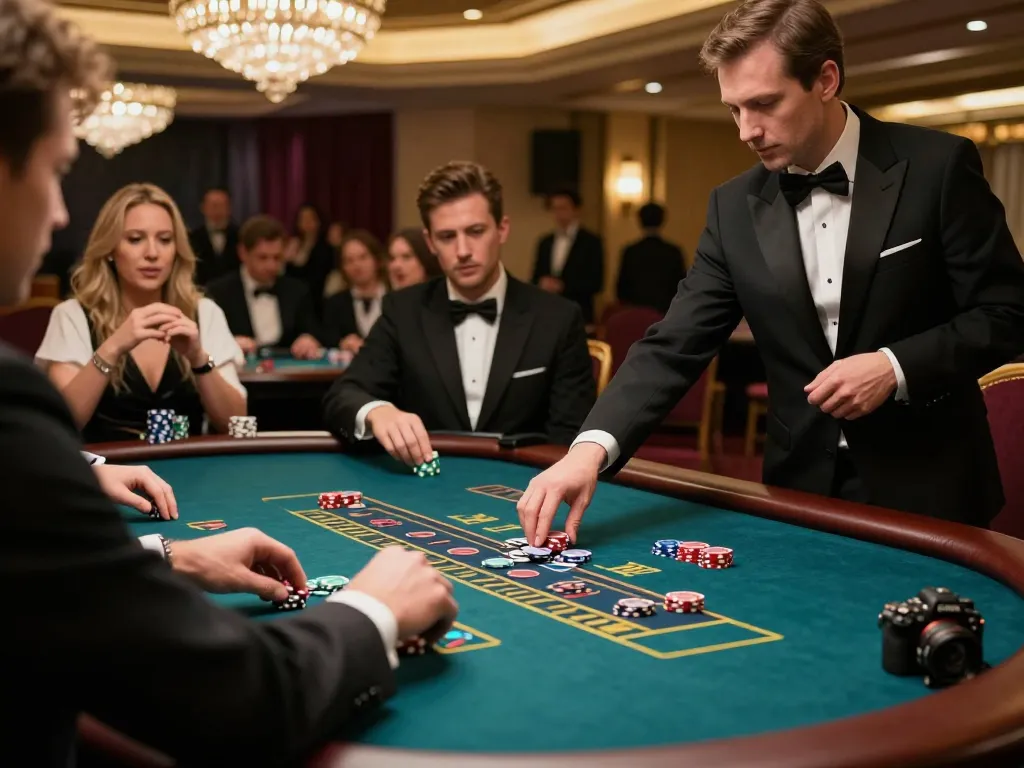 Players engage in baccarat at LC88, showcasing tension and strategy during gameplay.