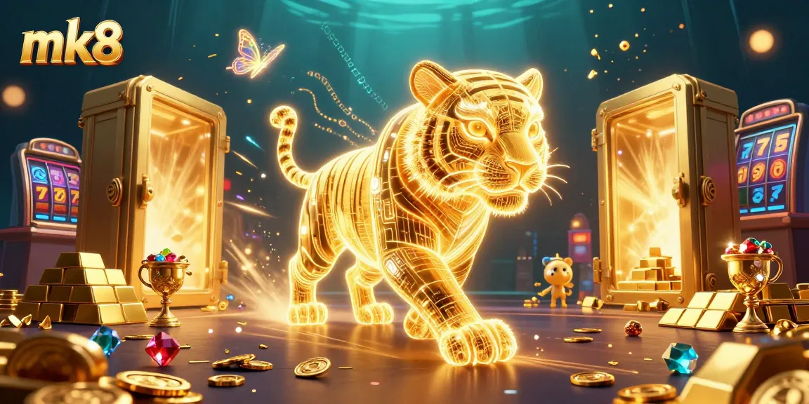 Engage in winning strategies at mk8 with glowing elements showing jackpot slot reels.